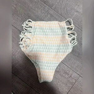 TORI PRAVER SWIMWEAR HIGH WAISTED CUTOUT
BIKINI BOTTOM SIZE S